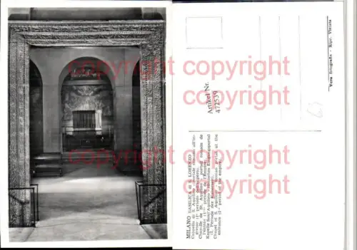 472539,Lombardia Milano Mailand Basilica di S. Lorenzo Cappella Kapelle