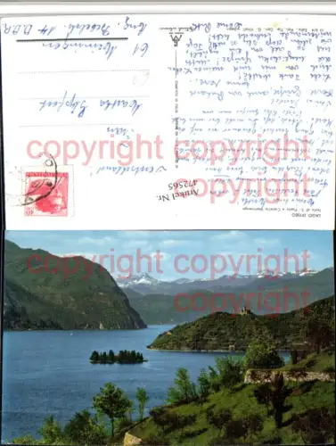 472565,Lombardia Brescia Lago Iseo Isola di S. Paolo e Castello Martinengo