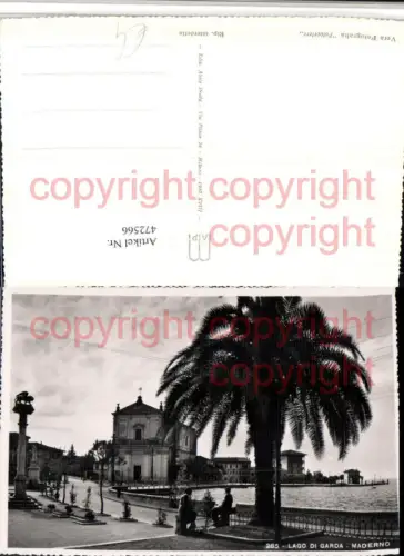 472566,Lombardia Brescia Lago di Garda Maderno Kirche Palme