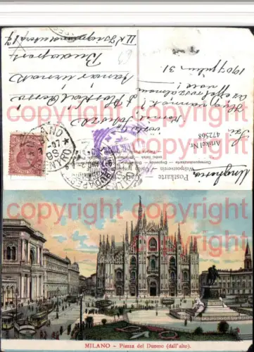 472568,Lombardia Milano Mailand Piazza del Duomo Dom Kirche