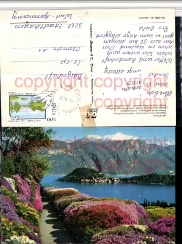 472573,Lombardia Como Bellagio vista de Villa Carlotta Insel Bergkulisse