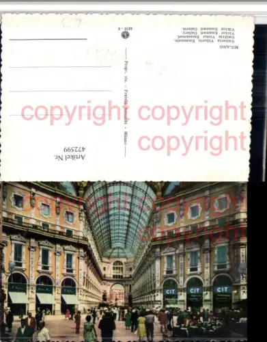 472599,Lombardia Milano Mailand Galleria Vittorio Emanuele Galerie