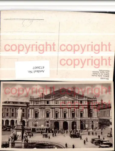 472607,Lombardia Milano Mailand Piazza della Scala Platz