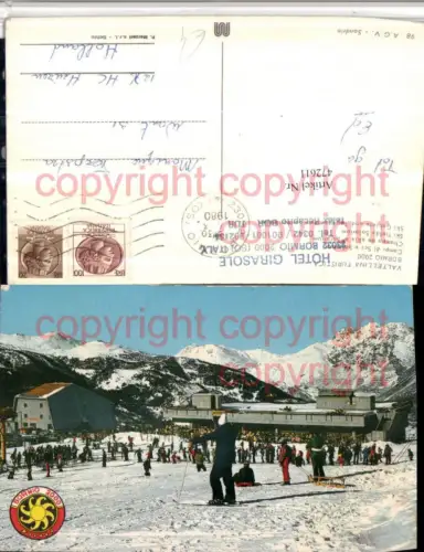 472611,Lombardia Sondrio Bormio Campi di Sci e Solarium Skifahrer Bergkulisse