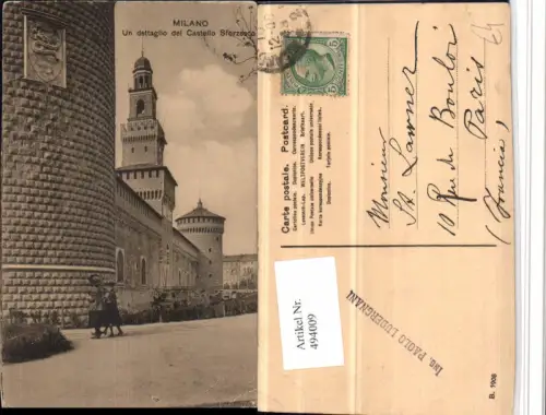 494009,Lombardia Milano Mailand Un dettaglio del Castello Sforzesco Schloss