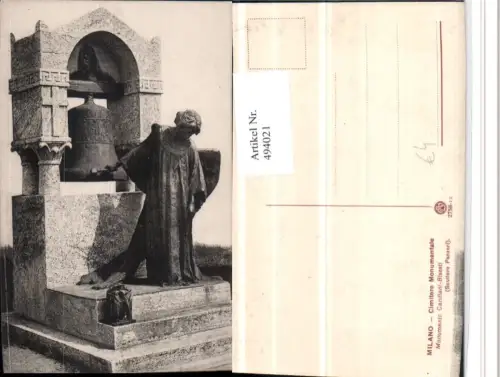 494021,Lombardia Milano Mailand Cimitero Monumentale Gandiani-Bisesti