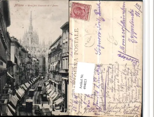 494023,Lombardia Milano Mailand Corso Vittorio Emanuele il Duomo Dom