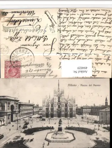 494029,Lombardia Milano Mailand Piazza del Duomo Dom Kirche