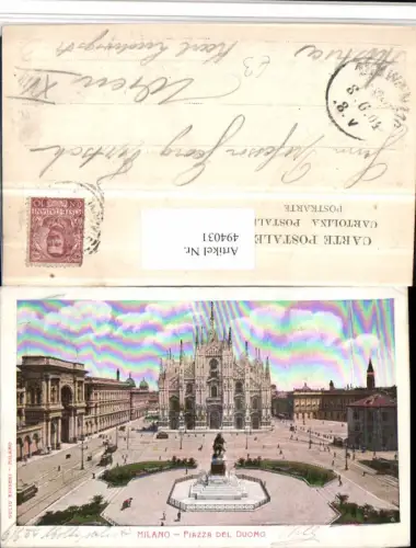 494031,Lombardia Milano Mailand Piazza del Duomo Dom Denkmal