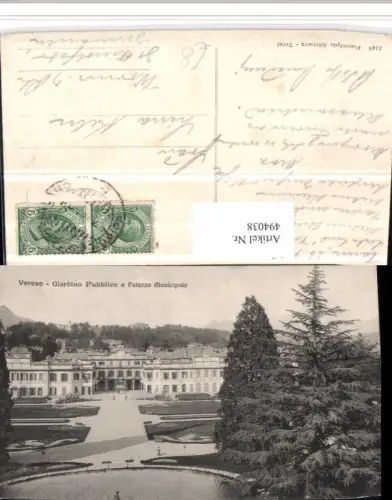 494038,Lombardia Varese Verese Giardino Pubblico e Palazzo Municipale