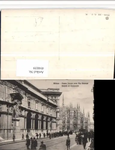494039,Lombardia Milano Mailand Piazza Duomo Comera di Commercio Dom