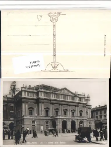 494041,Lombardia Milano Mailand Teatro alla Scala Theater