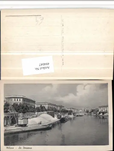 494047,Lombardia Milano Mailand La Darsenca Teilansicht Anlegestelle