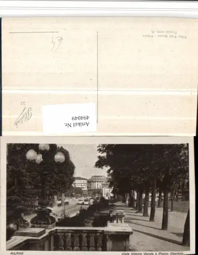 494049,Lombardia Milano Mailand Viale Vittorio Veneto e Piazza Oberdan