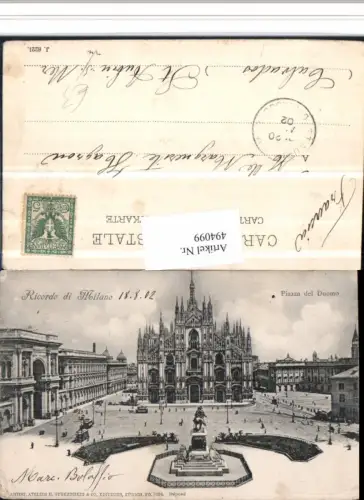 494099,Lombardia Milano Mailand Piazza del Duomo Dom Denkmal