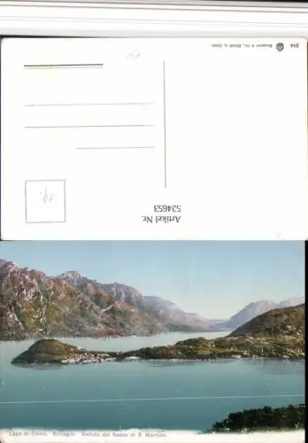524653,Lombardia Como Lago Bellagio Veduta dal Sasso di S. Martino Bergkulisse
