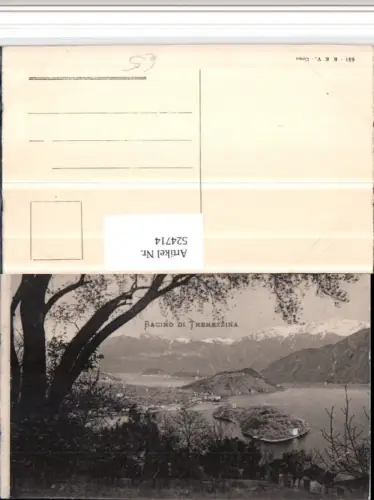 524714,Lombardia Como Bacino di Tremezzina Insel Bergkulisse