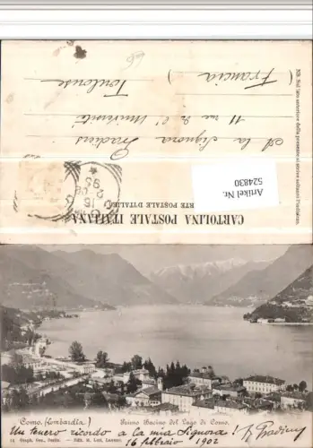 524830,Lombardia Como Primo Bacino del Lago Teilansicht See