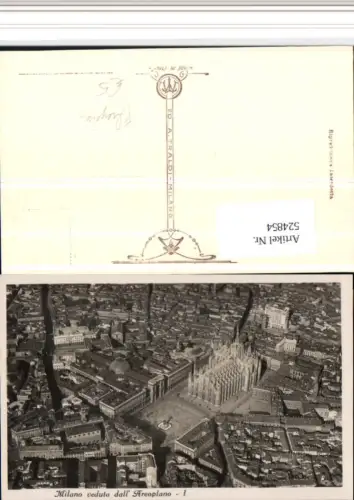 524854,Lombardia Milano Mailand veduta dall Areoplano Dom Fliegeraufnahme
