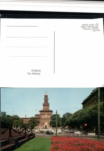 525015,Lombardia Milano Mailand Castello Sforzesco Oldtimer