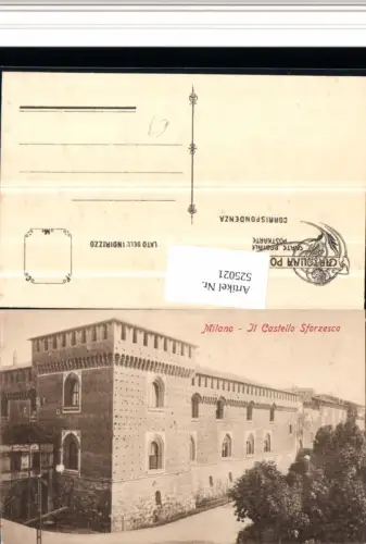 525021,Lombardia Milano Mailand Il castello Sforzesco