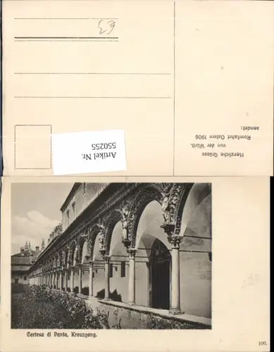 550255,Lombardia Pavia pub Württembergische Romfahrt 1908