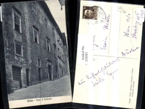 210381,Marche Urbino Casa di Raffaello Straßenansicht