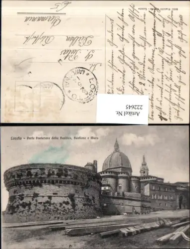 222645,Marche Loreto Parte Posteriore della Basilica Bastione e Mura Kirche