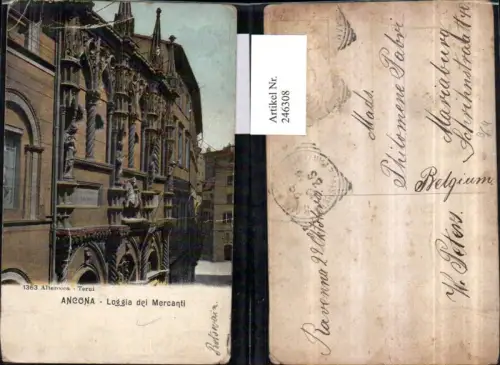 246308,Ancona Loggia die Mercanti Ansicht