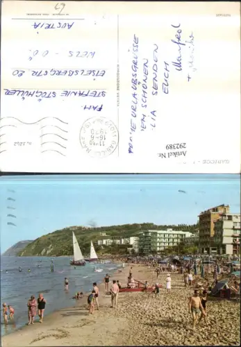 292389,Marche Pesaro La Spiaggia Strand Strandleben Segelboote