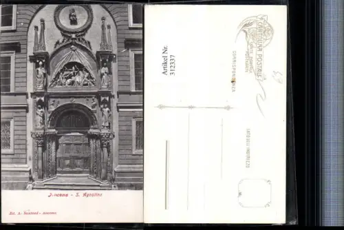 312337,Marche Ancona S. Agostino Kirche Kirchenportal