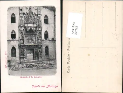 397162,Marche Ancona Ospedale di S. Francesco Kirche Portal