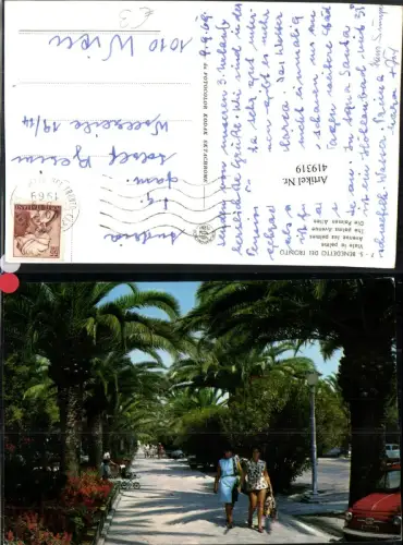 419319,Marche Ascoli Piceno San Benedetto del Tronto Viale le palme Palmen Allee