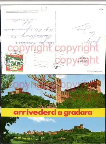 472618,Marche Pesaro Gradara Burg Festung Mehrbildkarte