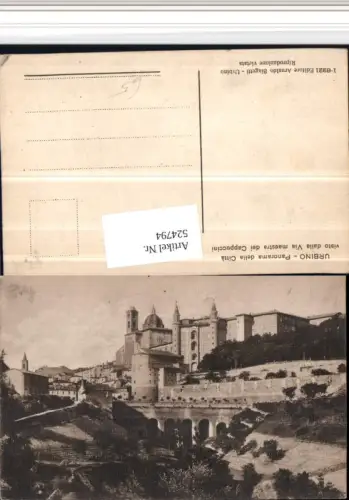 524794,Marche Pesaro Urbino Panorama della Citta Teilansicht