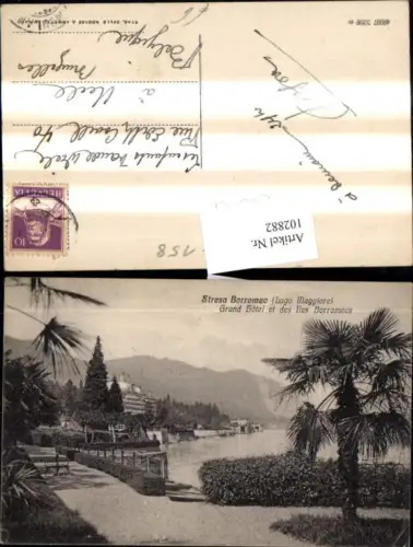 102882,Piemonte Stresa Borromeo Lago Maggiore Grand Hotel et des Iles Borromees