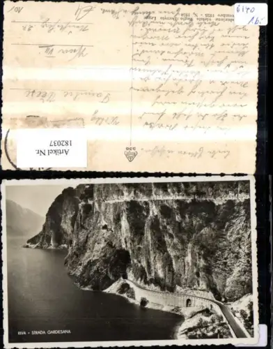 182037,Piemonte Riva Strada Gardesana Foto Ak