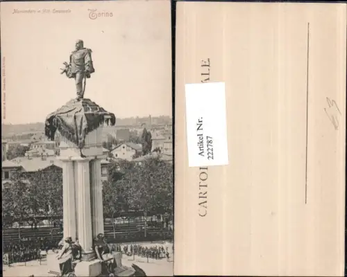 222787,Piemonte Torino Turin Monumento a Vittorio Emanuele