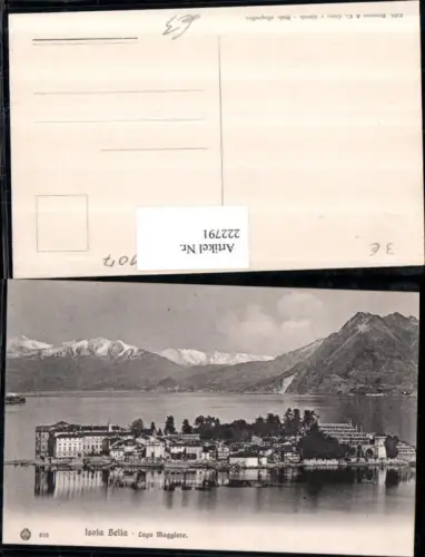 222791,Piemonte Lago Maggiore Isola Bella Insel