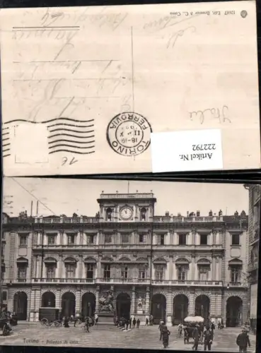 222792,Piemonte Torino Turin Palazzo di citta Gebäude Denkmal