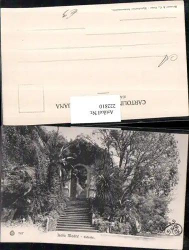 222810,Piemonte Isola Madre Entrata Insel Eingang Partie