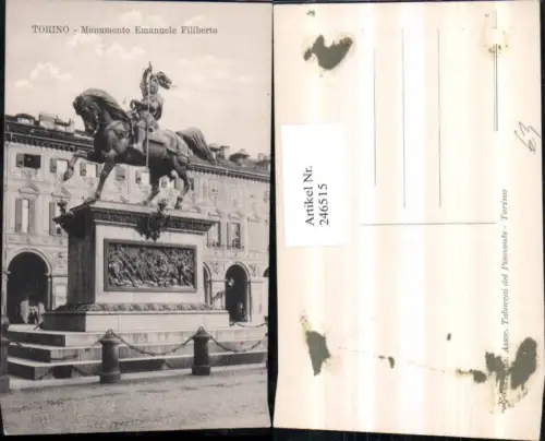246515,Torino Turin Monumento Emanuele Filieberto Denkmal