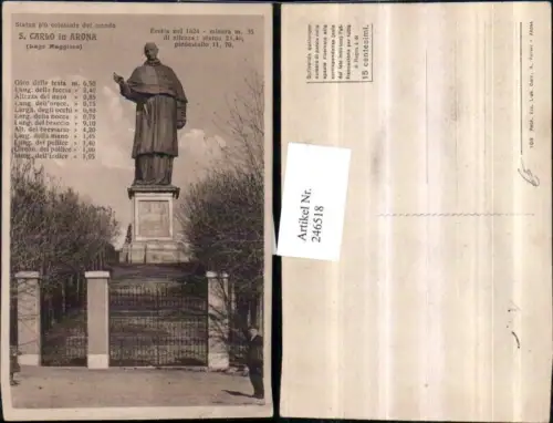246518,Lago Maggiore Arona Stauta piu colossale die mondo San Carlo Statue