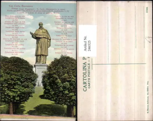 246525,Arona San Carlo Borromeo Monument Denkmal Statue