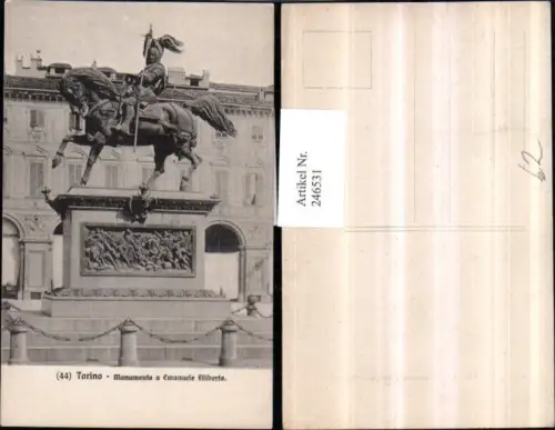 246531,Torino Turin Monumento e Emanuele Filiberto Denkmal
