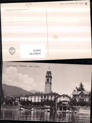 246551,Lago Maggiore Pallanza Porto e Chiesa Kirche m. Restaurant