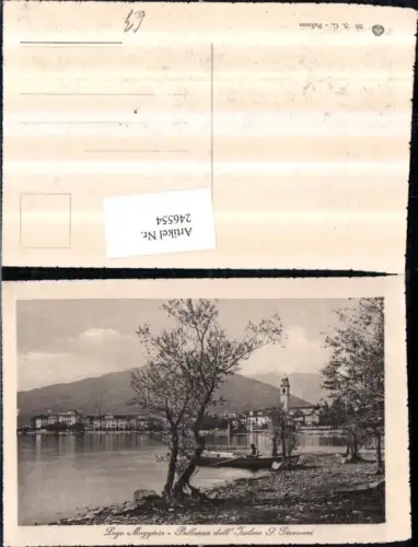 246554,Lago Maggiore Pallanza dall Isolino S. Giovanni Teilansicht Partie