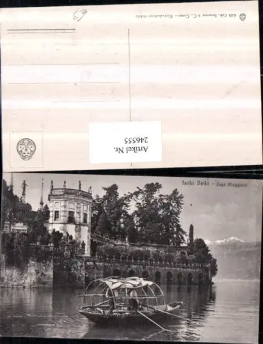 246555,Lago Maggiore Isola Bella Insel Partie Ruderboot