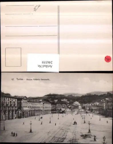 246559,Torino Turin Piazza Vittorio Emanuele Platz