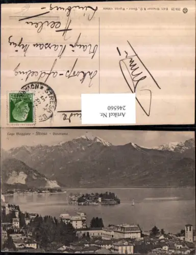 246560,Lago Maggiore Stresa Panorama Teilansicht Insel